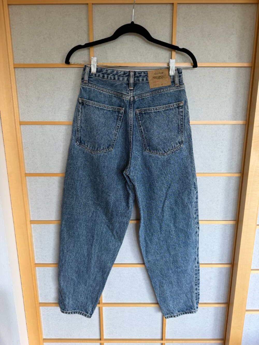 American Vintage Blue Denim Jeans- Le big carrot - 25 - Picture 2 of 4